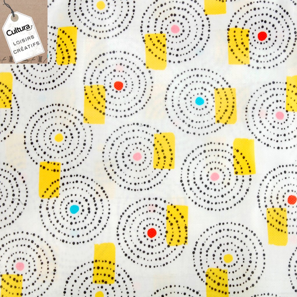 Coupon Tissu Déco – Motif Galets Mer – 130x148 Cm – Polyamide