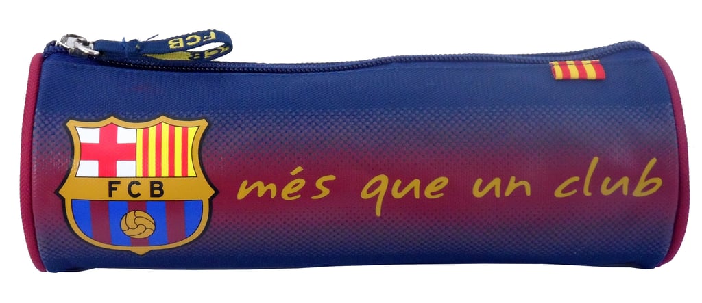 FC Barcelone – Trousse Ronde Officielle 183FCB207POL – Trousse Scolaire Barça Pour Enfant, Noir