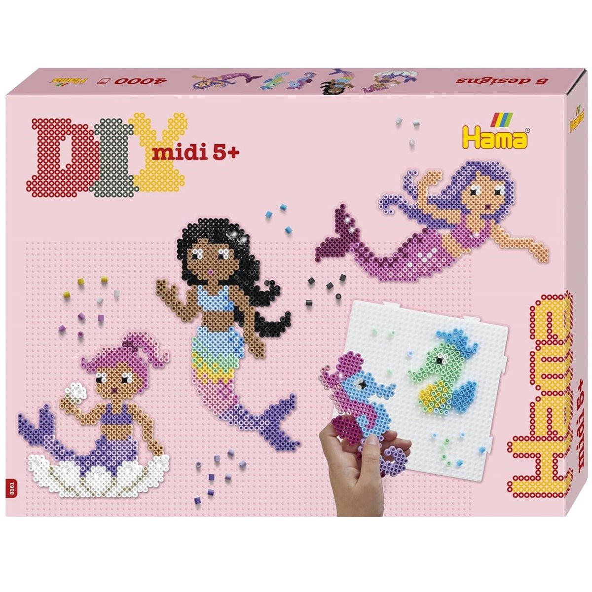 Hama – Lot De 2 Plaques Pour Perles à Repasser Midi, Loisir Créatif Dès 5 Ans
