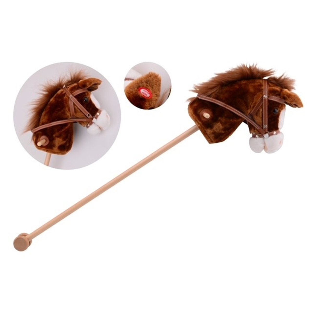 Hyschool Fouet d'équitation en Cuir de Luxe pour Cheval