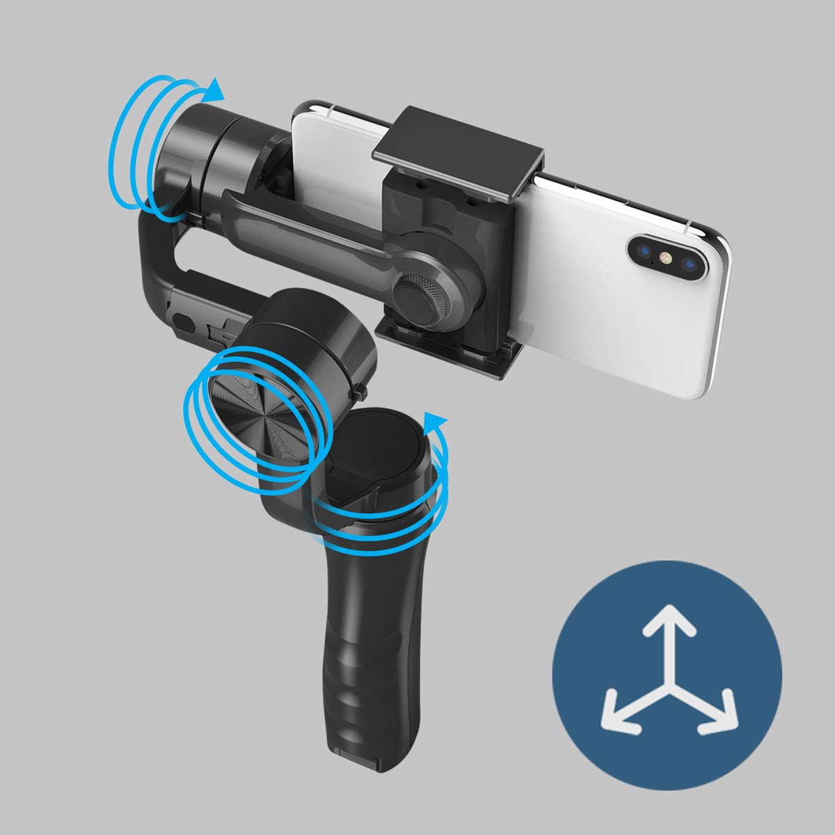 Stabilisateur Axe Z Pour Téléphone - Amortisseur à Ressort, Support Manette Inclus - Compatible Avec La Plupart Des Cardans 3 Axes
