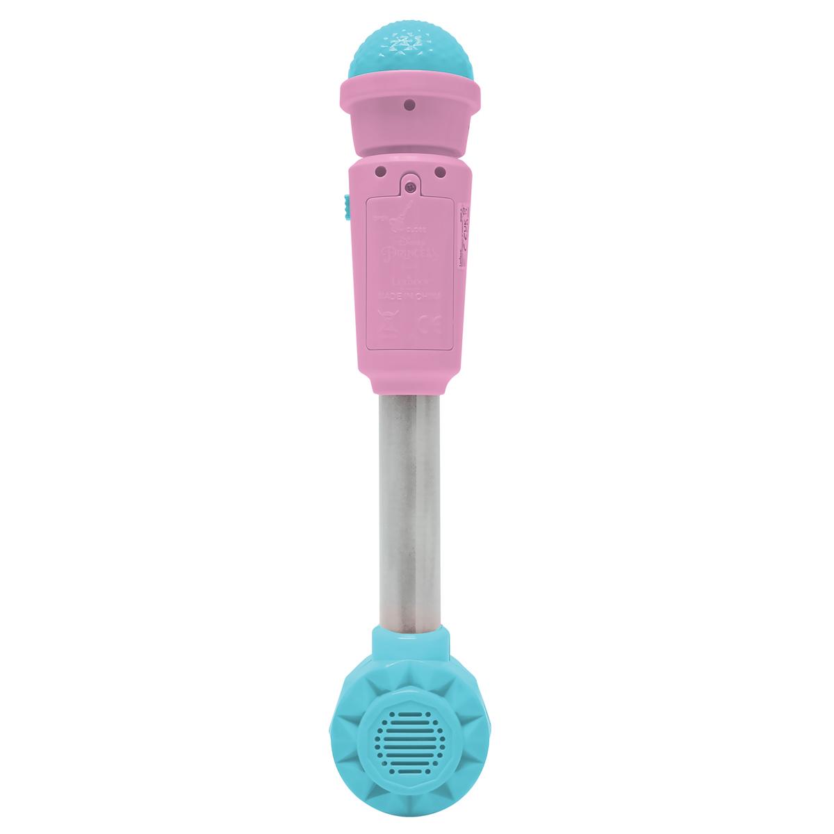 Lexibook, Gabby et la Maison Magique, Microphone Lumineux pour Enfant, Jeu Musical, Haut-Parleur intégré, Effets Lumineux, Prise Aux-in, Bleu/Rose