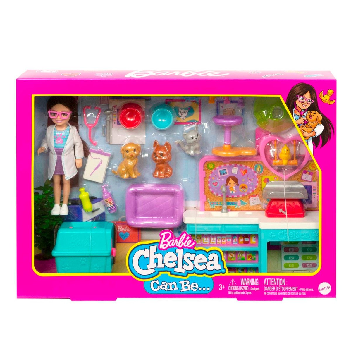 Barbie Coffret Chelsea Vétérinaire Poupée et poupon Jeux d