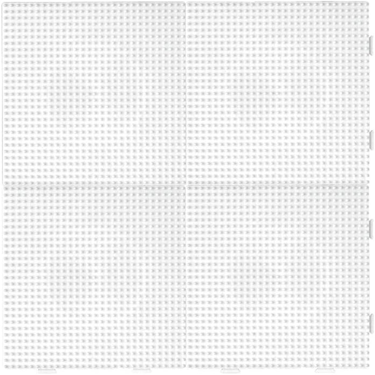Lot de 8 plaques à repasser en plastique transparent de 5 mm - Grands modèles de perles à Lot de 8 plaques à repasser en plastique transparent de 5 mm - Grands modèles de perles à