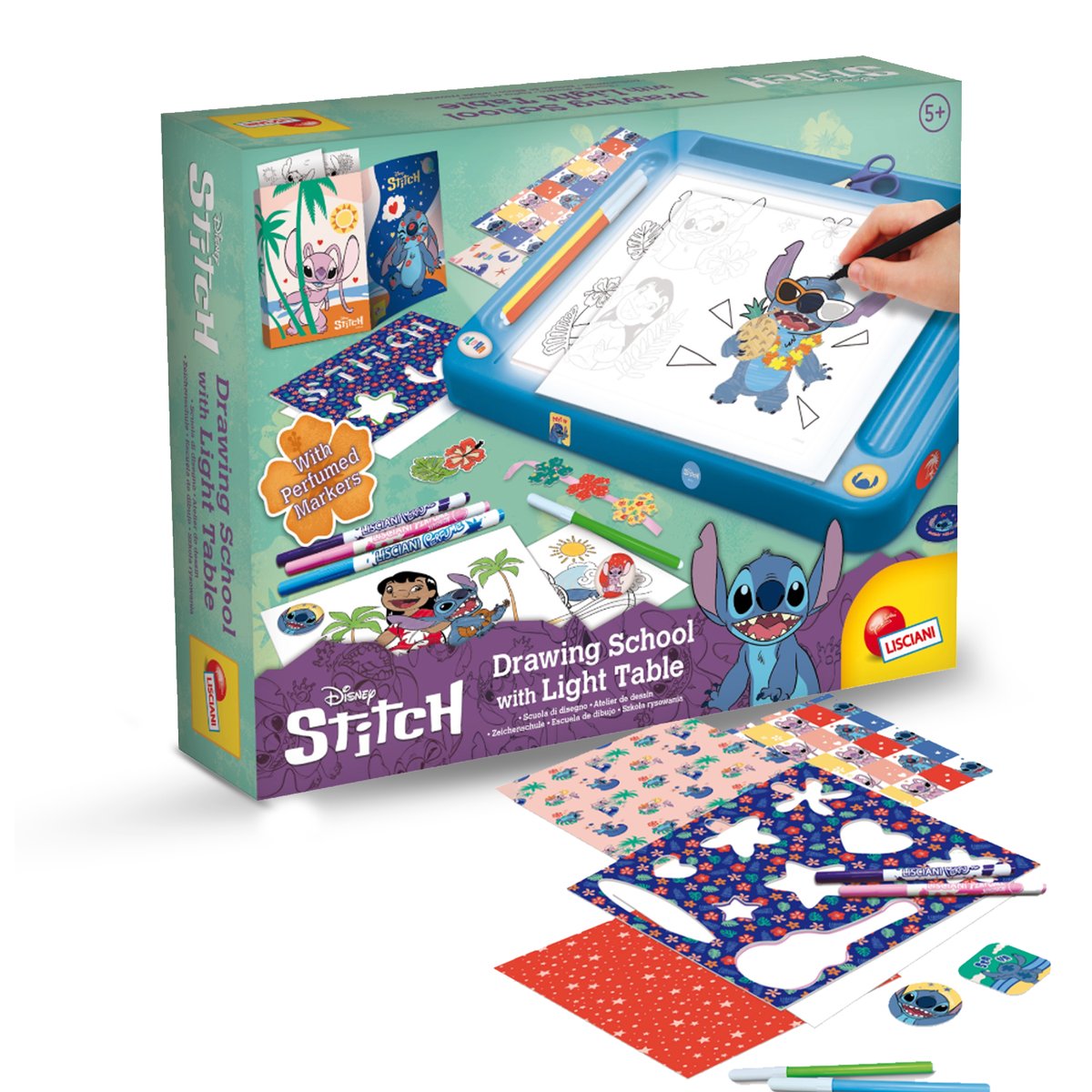 STITCH ECOLE DE DESSINS AVEC TABLE LUMINEUSE - Dessin - Coloriage