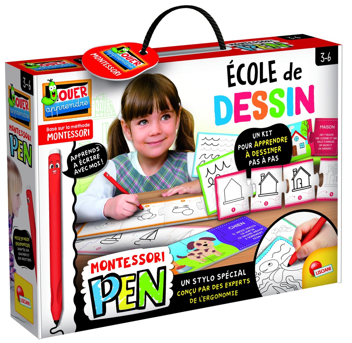 Stylo Ergonomique Montessori Pour Enfants 3-6 Ans - Apprentissage écriture, Motricité Fine