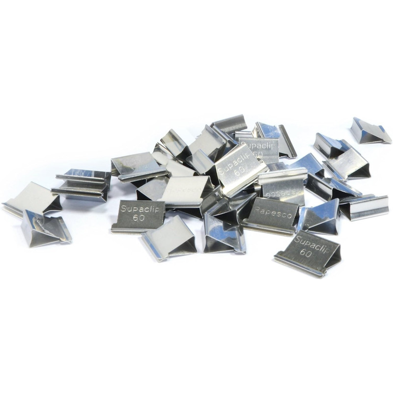 Rapesco RCB070B1 Pinces à Papier 70 Mm, Noir, Lot De 10