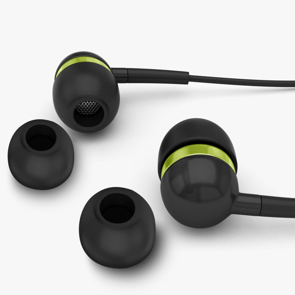 kwmobile 8X Embout Compatible avec Sennheiser Momentum True Wireless 3 - Embouts de Rechange en Silicone pour Écouteurs Noir