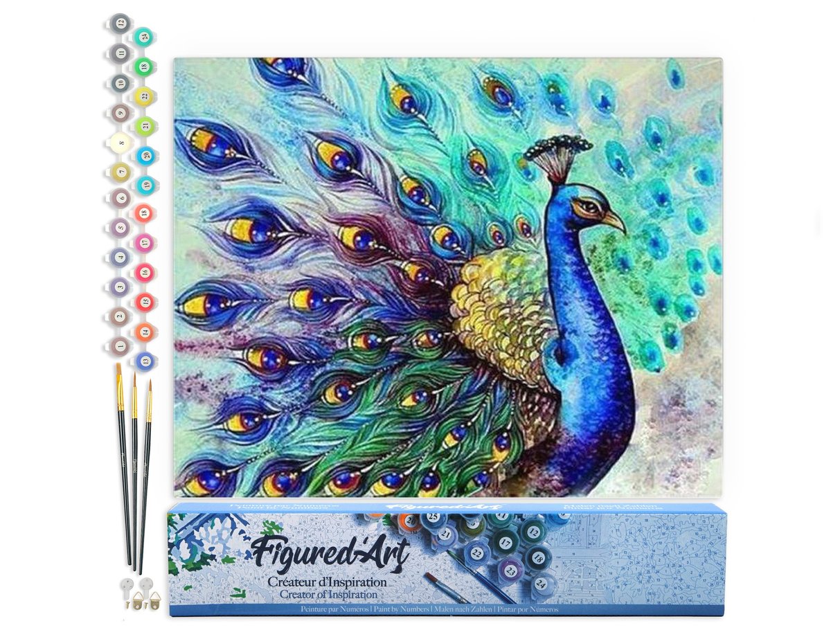 Peinture Numéros Adulte Kit Peinture Par Numéros Adulte - Toile Lanterne 40x50cm - 4 Pinceaux - Acrylique Kit Peinture Adulte