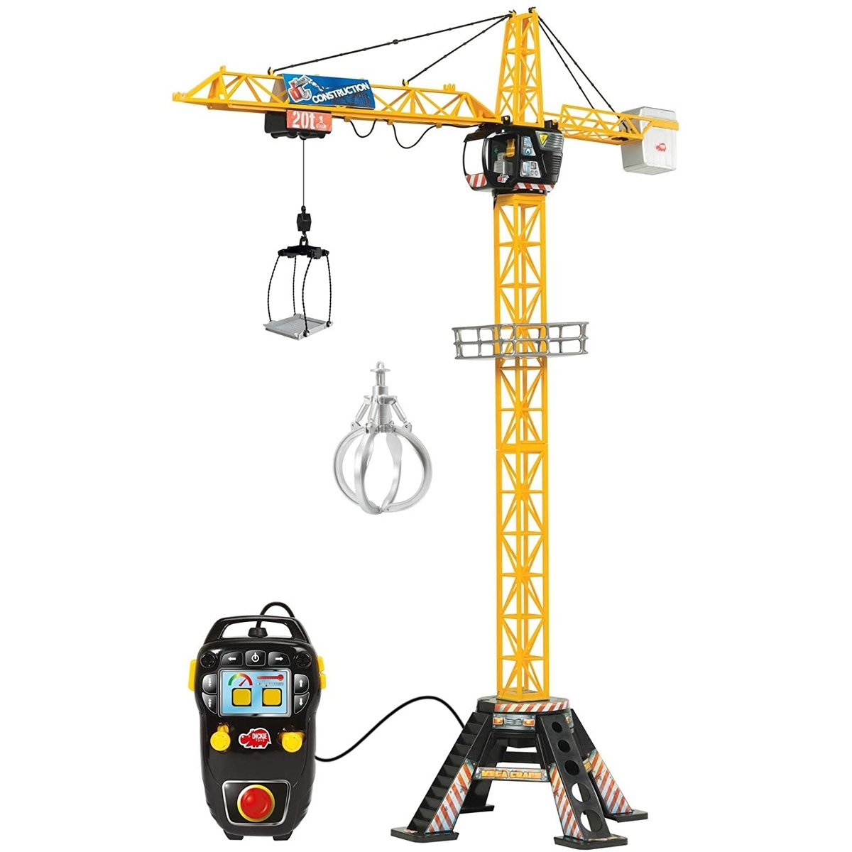 Grue à tour amusante pour enfants - Jouet de construction RC à 6 canaux