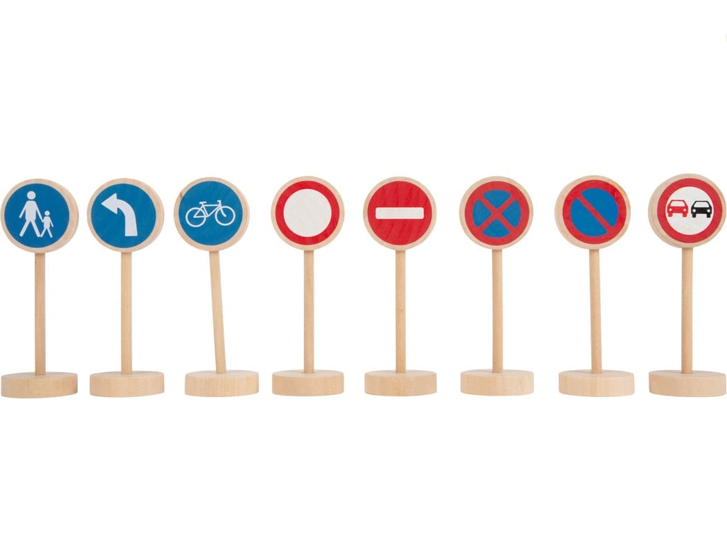 40 Pièces Mini Panneaux De Signalisation – Jouets De Circulation éducatifs Pour Enfants – Cadeau Interactif Pour Garçons Et Filles
