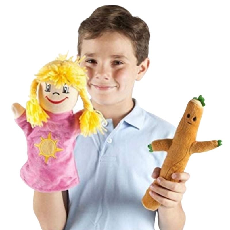 Marionnettes à main – 12 pouces | peluche tissu – marionnettes éducatives 12 pouces en peluche douce avec bouche mobile offrant un jeu interactif pour rôles et spectacles enfant