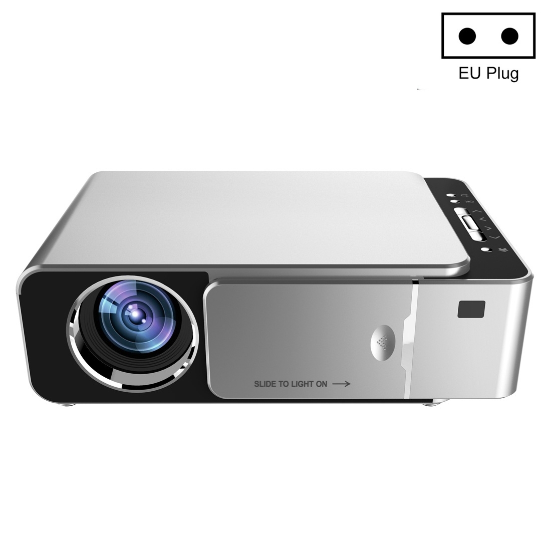 Projecteur Vidéo WiFi Maison - Rotation 240° - Ports Multimédias - Faible Bruit 25 DB - Son Intégré