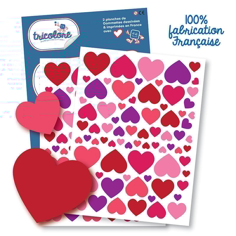 Lot De 360 Autocollant Coeur En Forme De Cœur Pour La Saint Valentin Autocollants Auto Adhésive Décorations