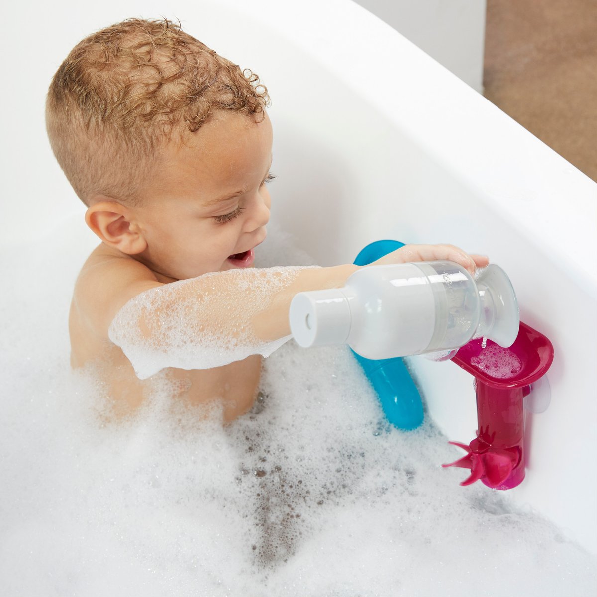 Zeawavsl Jouet De Bain 24 Pièces DIY Ball Track - Piste à Billes Pour Enfants 3 4 5 6 Ans Avec Ventouses