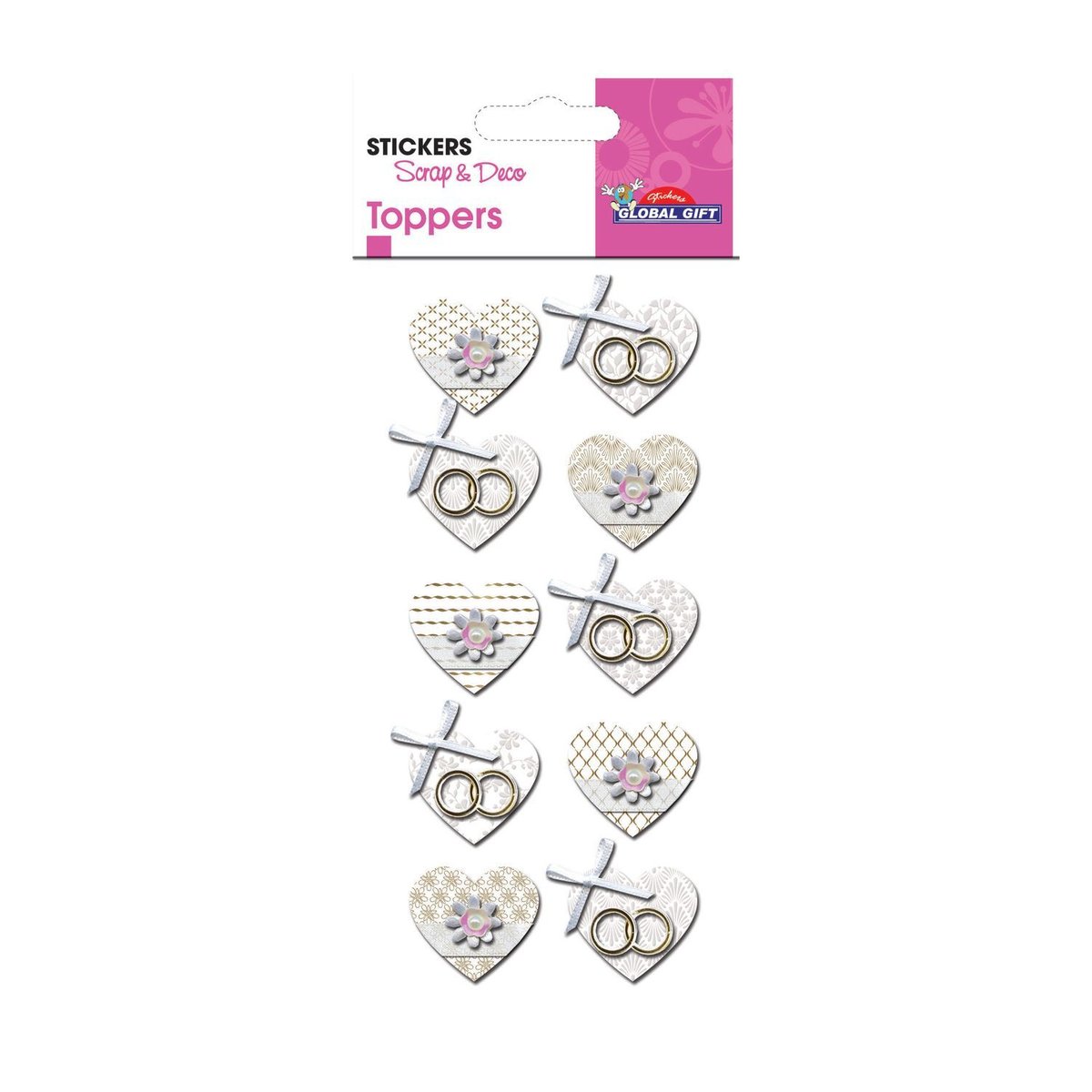 Lot De 414 Gommette Autocollantes - Formes Carré, Rond, Cœur, Ovale, Triangle - Scrapbooking