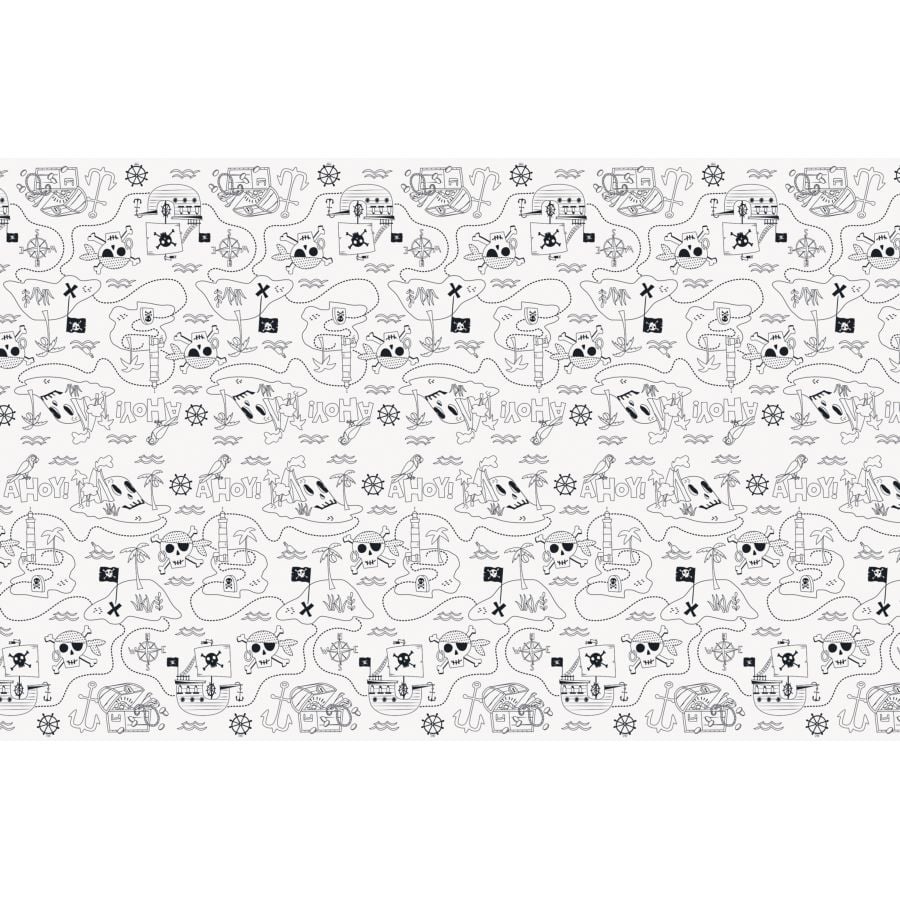Nappe à Colorier Océan 137x274cm - Avec Feutres - Pour Enfants, Fête Anniversaire - Papier Renforcé