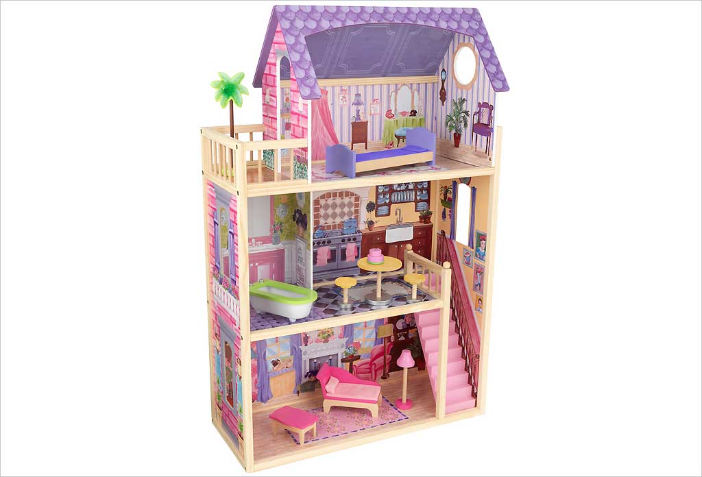 KidKraft - Maison De Poupée En Bois Blooming Spring Garden Avec 31 Accessoires Inclus - EZ Kraft N A P1055796c1055902