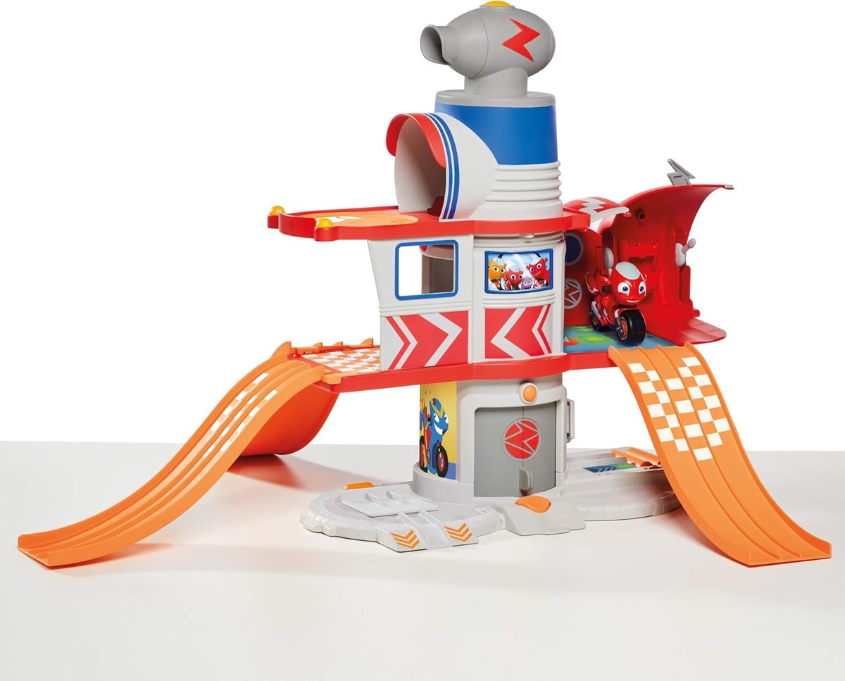 Ricky Zoom Launch & Go – Figurine Moto à Roues Libres, Design Boueux Exclusif – Jeu De Course Pour Enfants De 3 Ans Et Plus, T20039