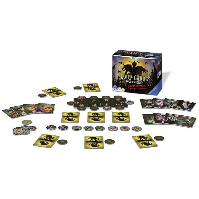 Ravensburger - Loup-Garou pour Une Nuit - Édition spéciale - Best-of Loup- Garou - Jeu d'Ambiance - De 3 à 10 Joueurs - à partir de 9 Ans - Appli Gratuite - Mixte - 24896 - Français