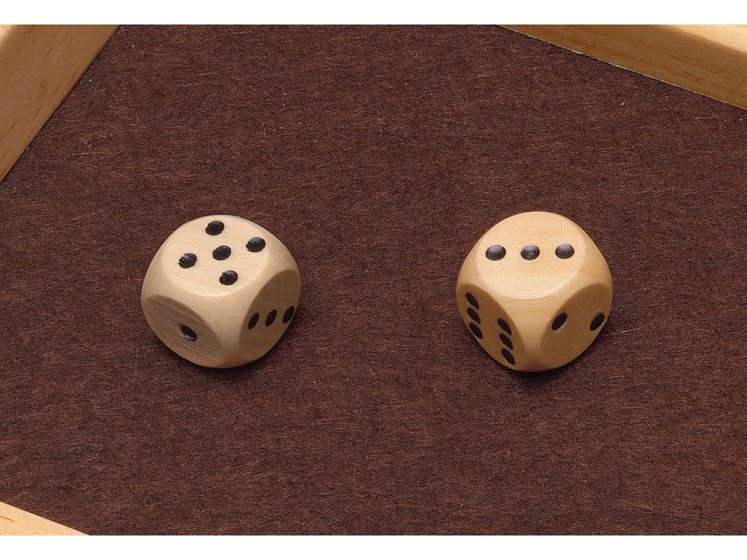 Flero Shut The Box – Jeu De Dés En Bois Pour 2 à 6 Joueurs, Tactique Et Calcul, Avec Feutre Vert, Classique Et éducatif