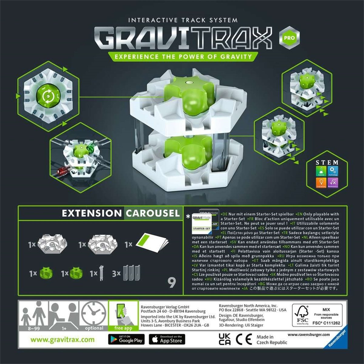 Ravensburger GraviTrax Pro Set Vertical 33 Pièces - Extension Pour Circuit De Billes, Construction Créative