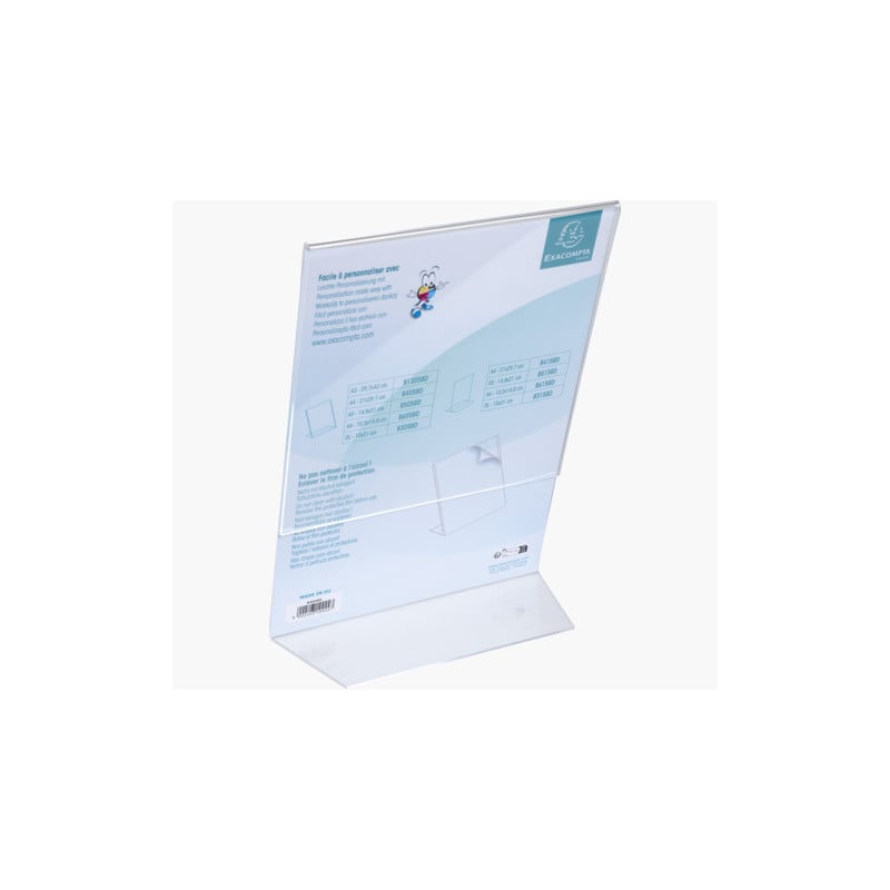 Lot De 6 Présentoirs De Table A4 En Acrylique Transparent - Porte-documents Incliné L Pour Menu, Affiche, Flyer, Bureau