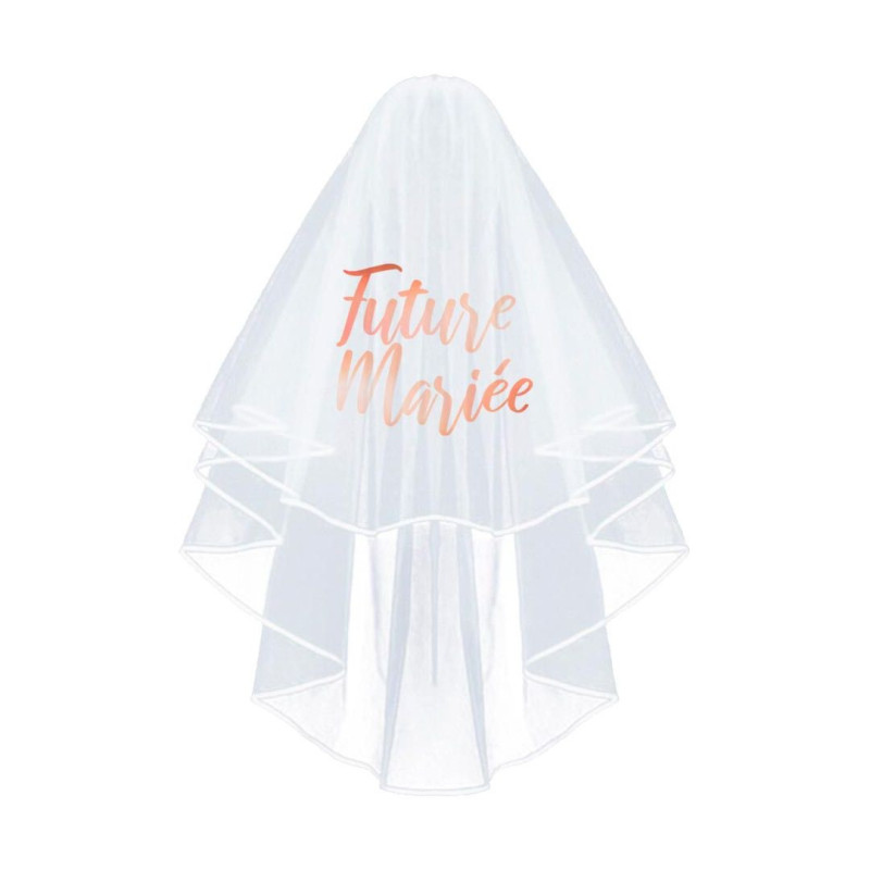 Kit EVJF Future Mariée - Voile, écharpe, Lunettes Cœur Perles - Pour Enterrement Vie De Jeune Fille