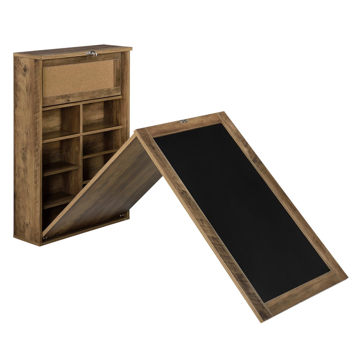 Présentoir A6 Portrait Double Face Présentoir De Table EACHPT A6 - Base Bois, Acrylique, Double Emplacement Pour Menu Porte-carte Double Emplacement