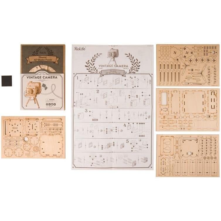 Puzzle pour Adulte 1000 pièces, en Bois, pour Un Appareil Photo dans Une Belle Vue, Puzzle Abstrait, Motifs Multiples (A ; 1000