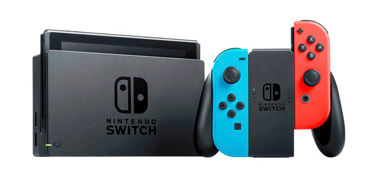 Console switch avec Joy Con rouge et bleu - Consoles Switch | Cultura