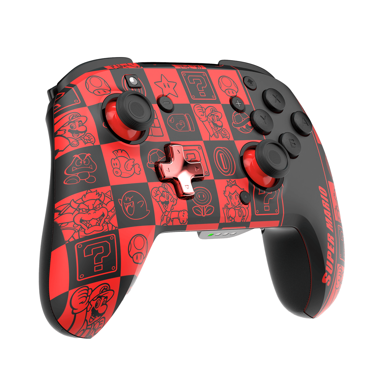 Manette Filaire Nano Super Mario Pour Nintendo Switch - Neuf Officielle, Multicolore
