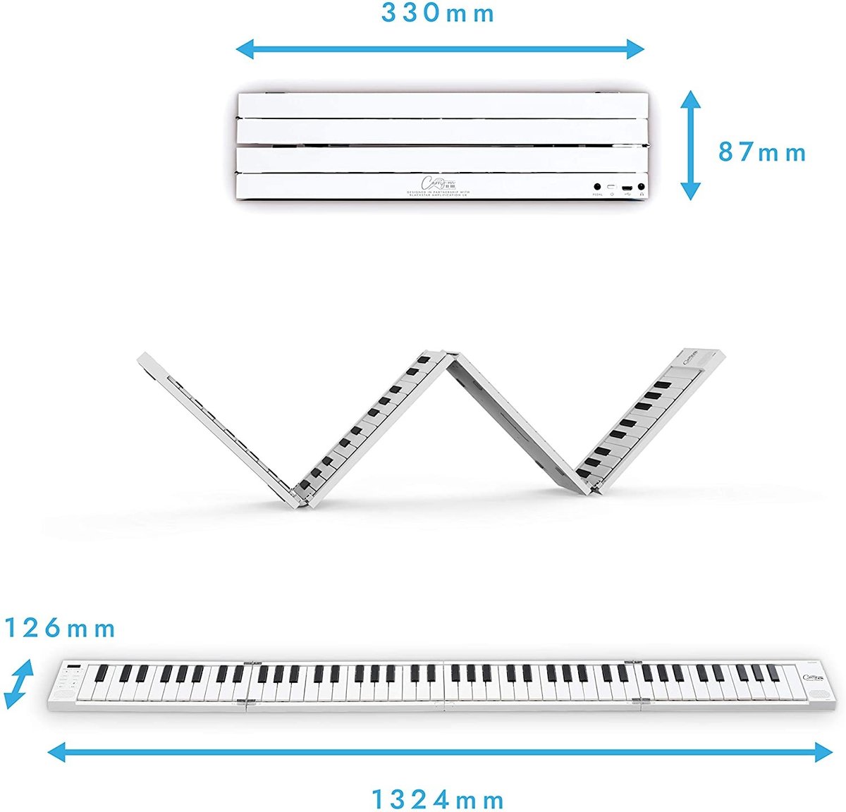 OYAYO Piano pliable avec 88 touches avec écran LCD et boutons semi OYAYO Piano pliable avec 88 touches avec écran LCD et boutons semi
