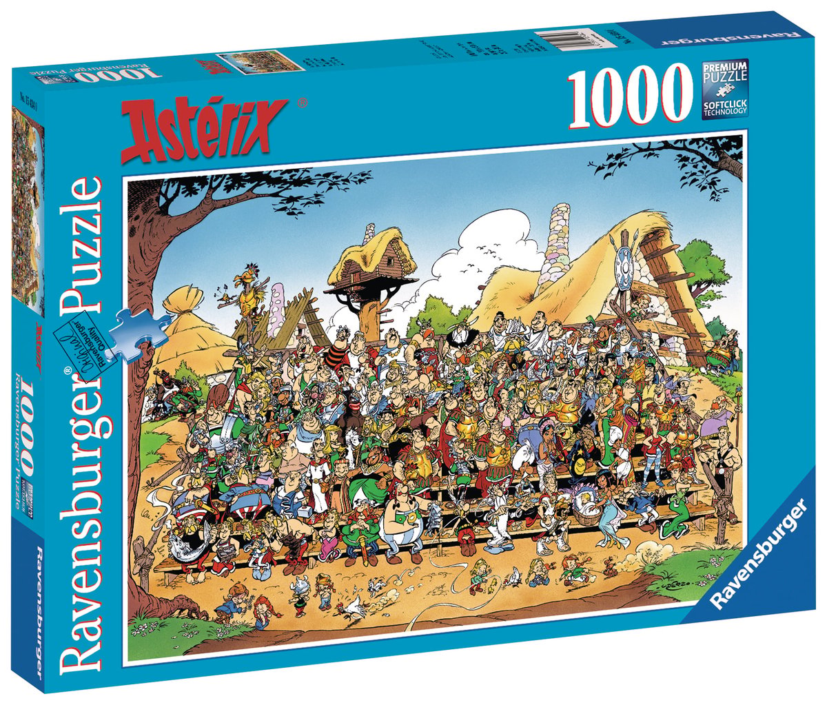 Un buste Astérx en puzzle 3D sgné Cartonc