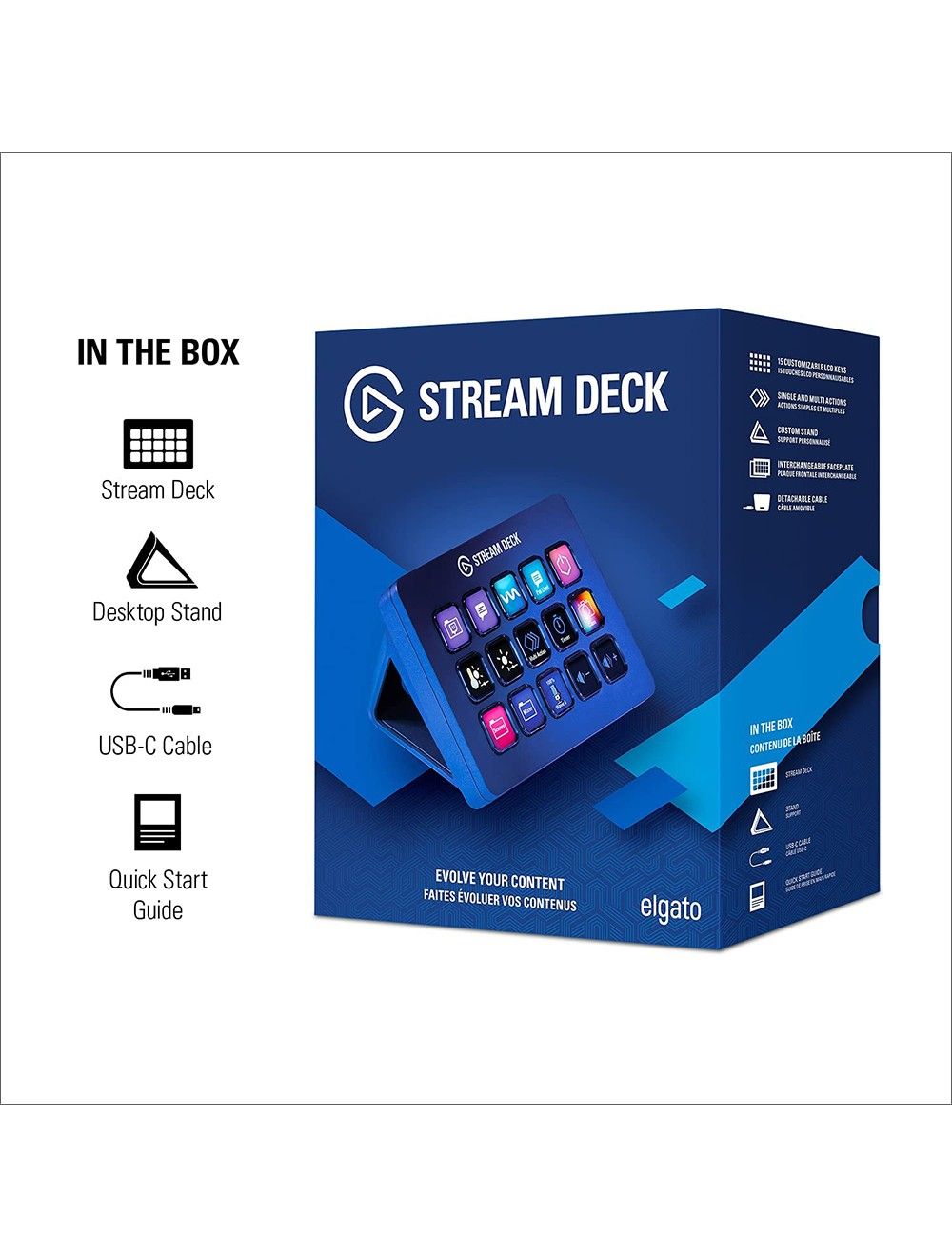 Elgato Stream Deck - Pavé numérique - USB, USB-C - pour P/N