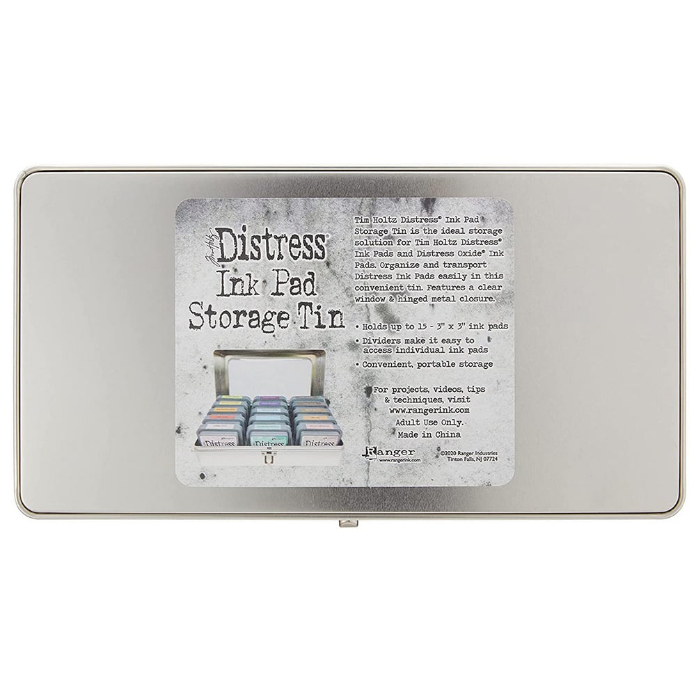 Tampon Encreur Distress Oxide Tim Holtz - Couleur Lumberjack Plaid, Motif écossais, 7.5x7.5 Cm
