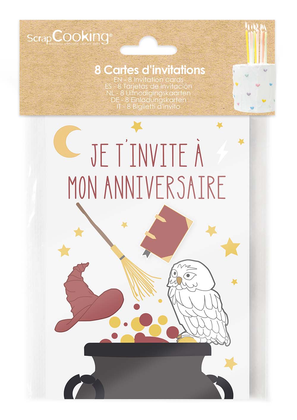 Carte Anniversaire Lot 8 Cartes D'invitation Anniversaire Enfant