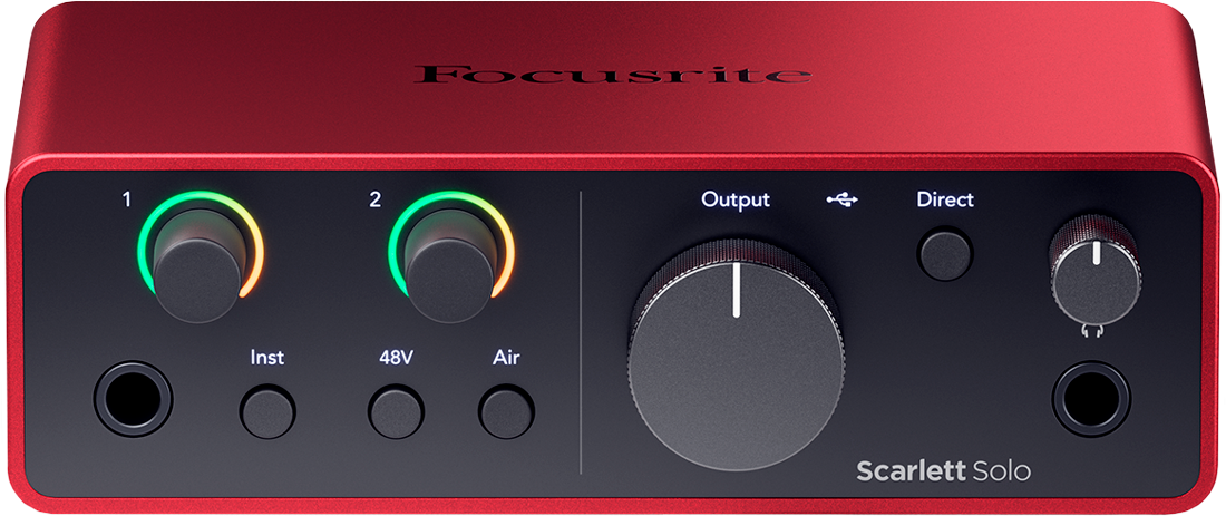 Focusrite Scarlett Solo 4th Gen - Interface audio USB - Rouge