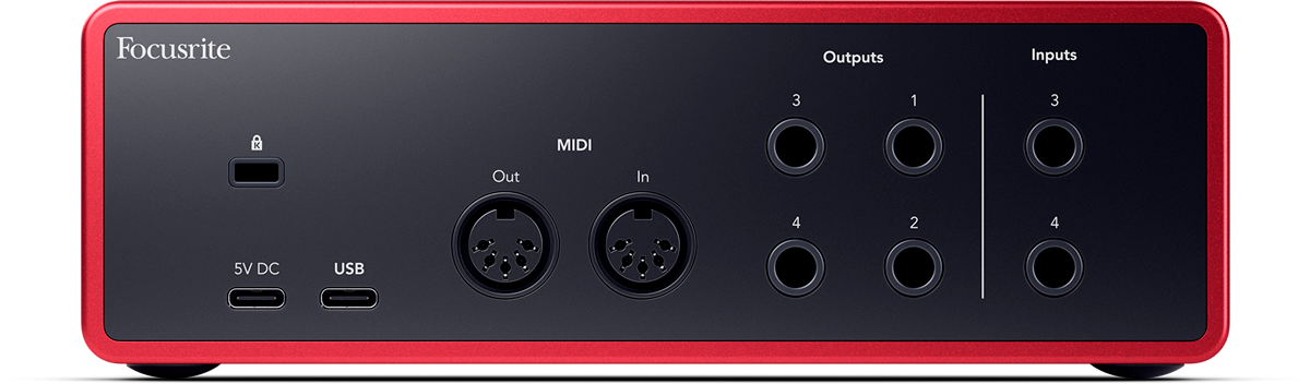Focusrite Scarlett 4I4 4th Gen - Interface audio USB - Rouge | Cultura