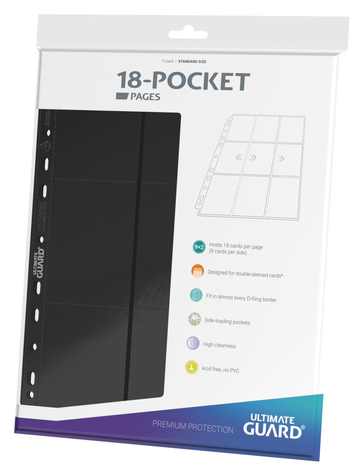 Classeur 12 Pochettes – Album De Rangement Pour 480 Cartes – Protection Anti-chute