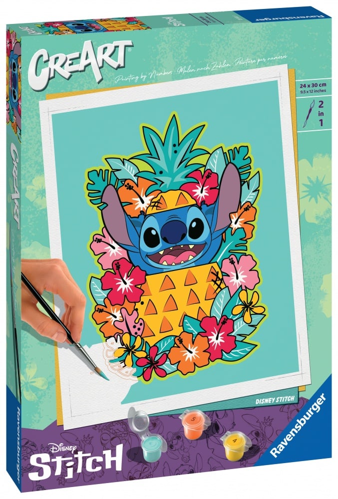 Actividad Creativa Concentración Ravensburger CreArt – Stitch & Leroy: Pintura Por Números Con Líneas De Colores Actividad Creativa Concentración Ravensburger CreArt – Stitch & Leroy: Pintura Por Números Con Líneas De Colores