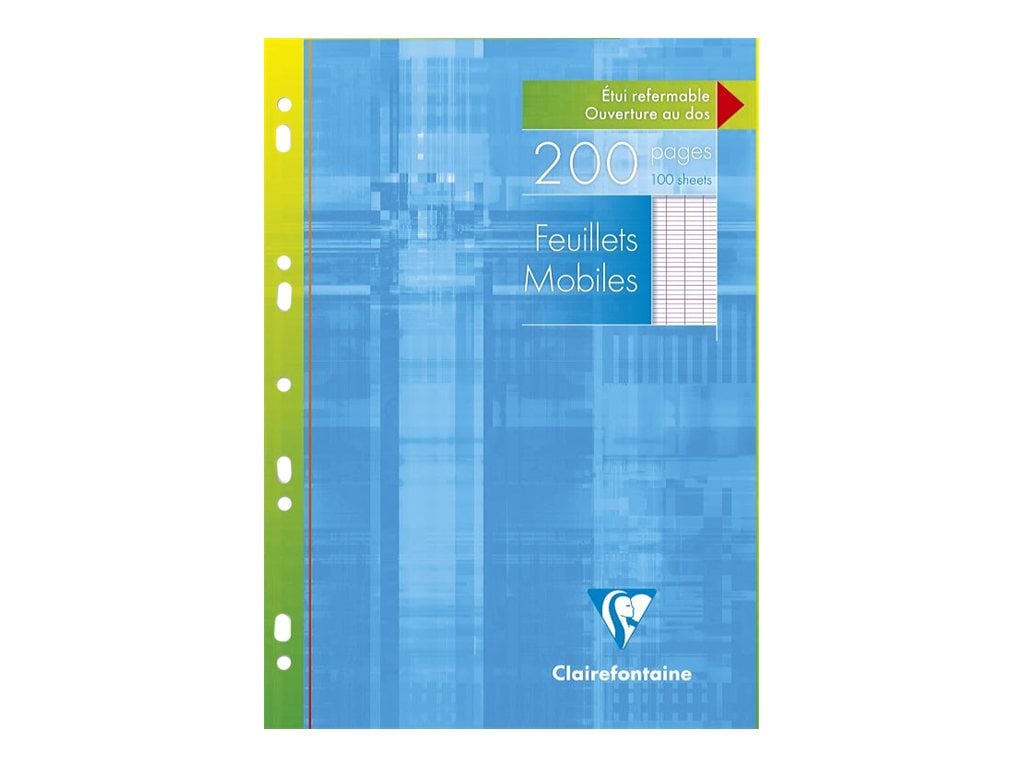 Feuilles simples A4 21 x 29.7 cm - 200 pages grands carreaux
