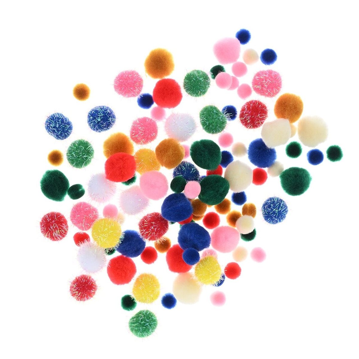 12 Boules Pompons Blancs 70 Mm En Laine - Moelleuses, Pour Décorations Noël, DIY, Costumes | Lot De 12, Douces Et Durables