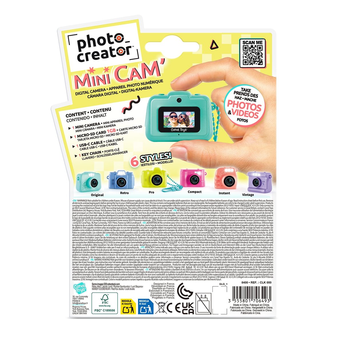 Mini Appareil Photo Numérique HD 1080P Porte-Clés – Caméra Compacte 2MP Vidéo Grand Angle 160° Extensible 128 Go