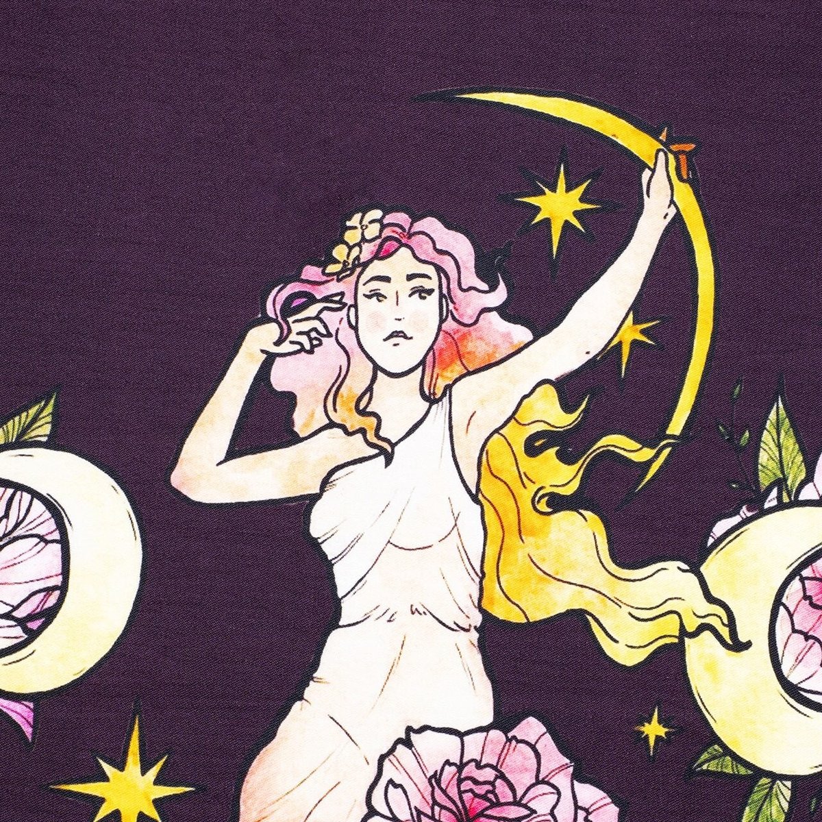 Tapis de Tirage pour Tarot et Oracle - Velours et Satin Violet - Vivre Intuitif