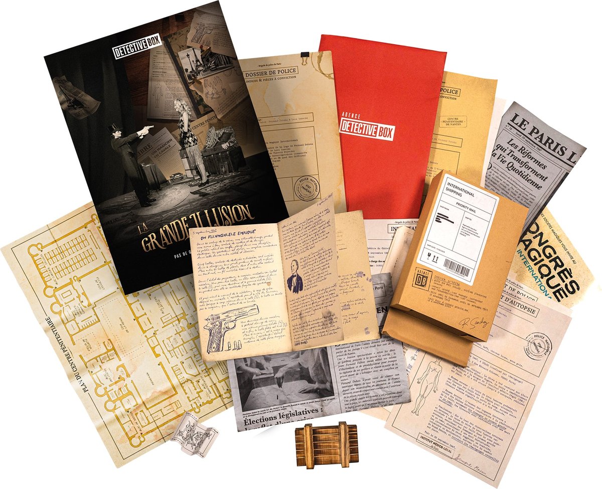 Detective Box - Pack Découverte De 3 Enquêtes Courtes Immersives - Jeu D'enquête