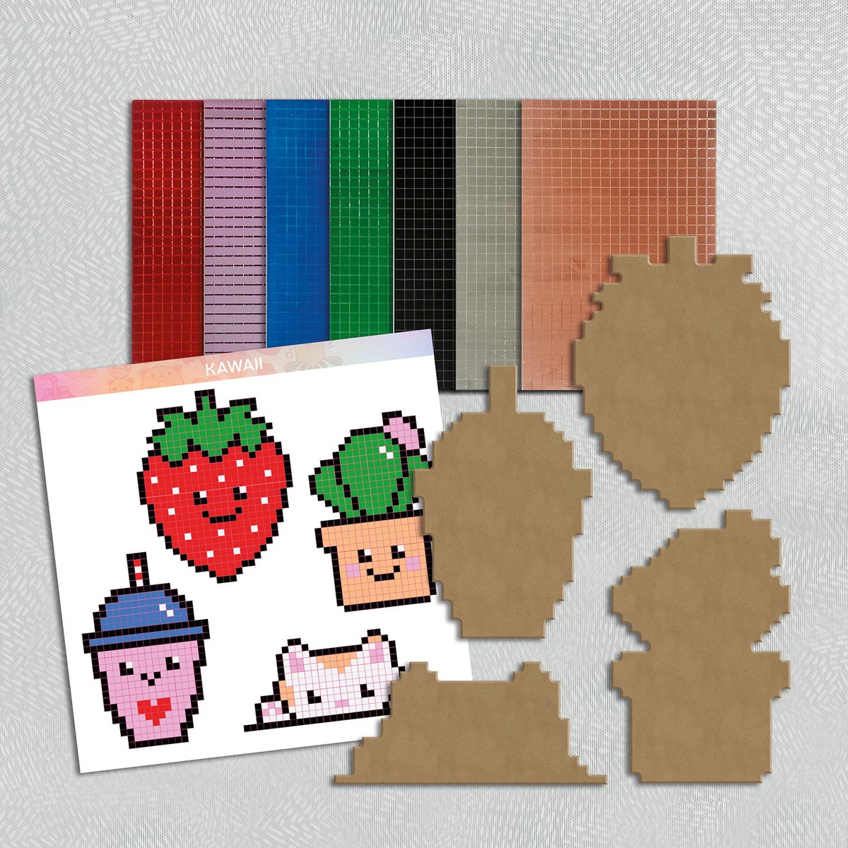 Mirror Pixel Art : kawaii - Aladine Kids- Coffrets mosaïque enfant - Coffrets Créatifs pour enfant