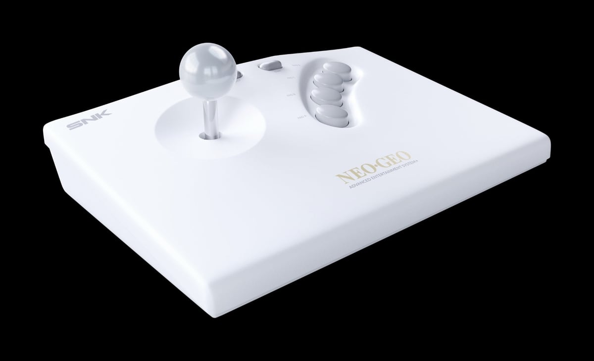 Stick arcade Néogéo AES+ - Blanc- Consoles retro gaming | Cultura