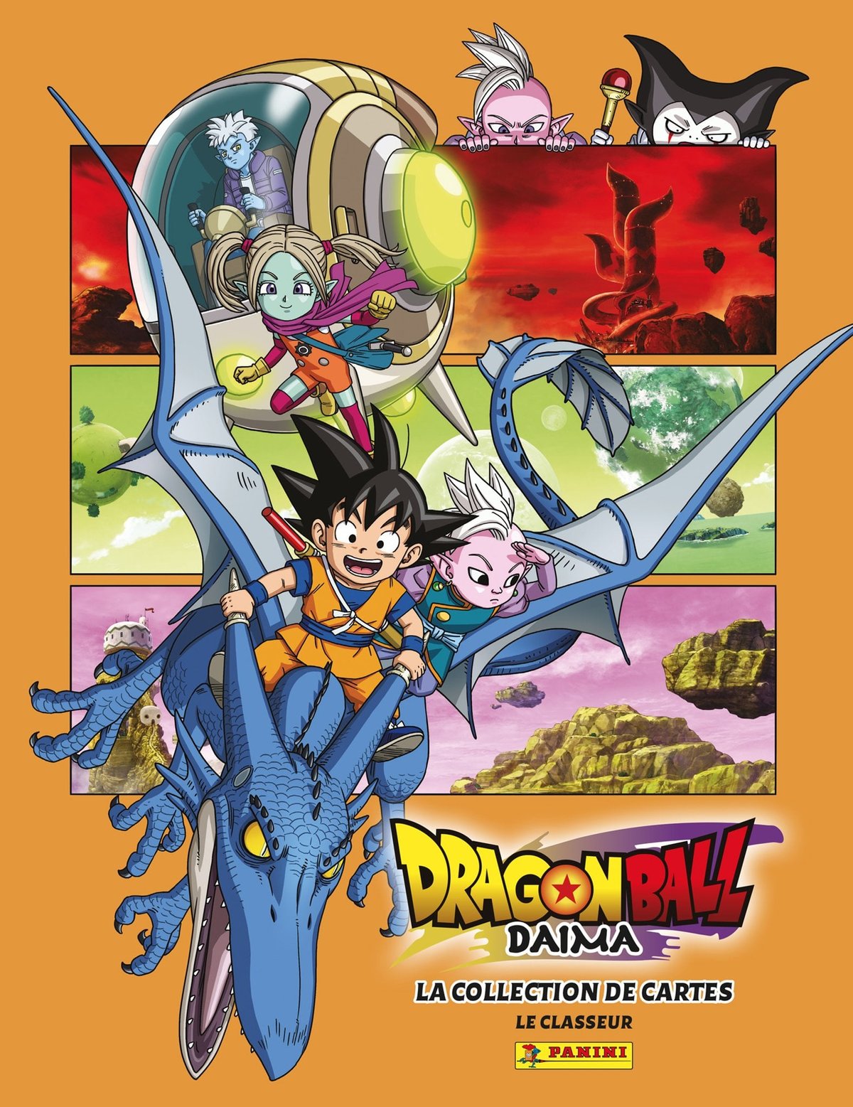 Panini Dragon Ball DAIMA Trading Cards - Caja de 18 Fundas (Fundas de 8 Cartas) + 1 Tarjeta de edición Limitada