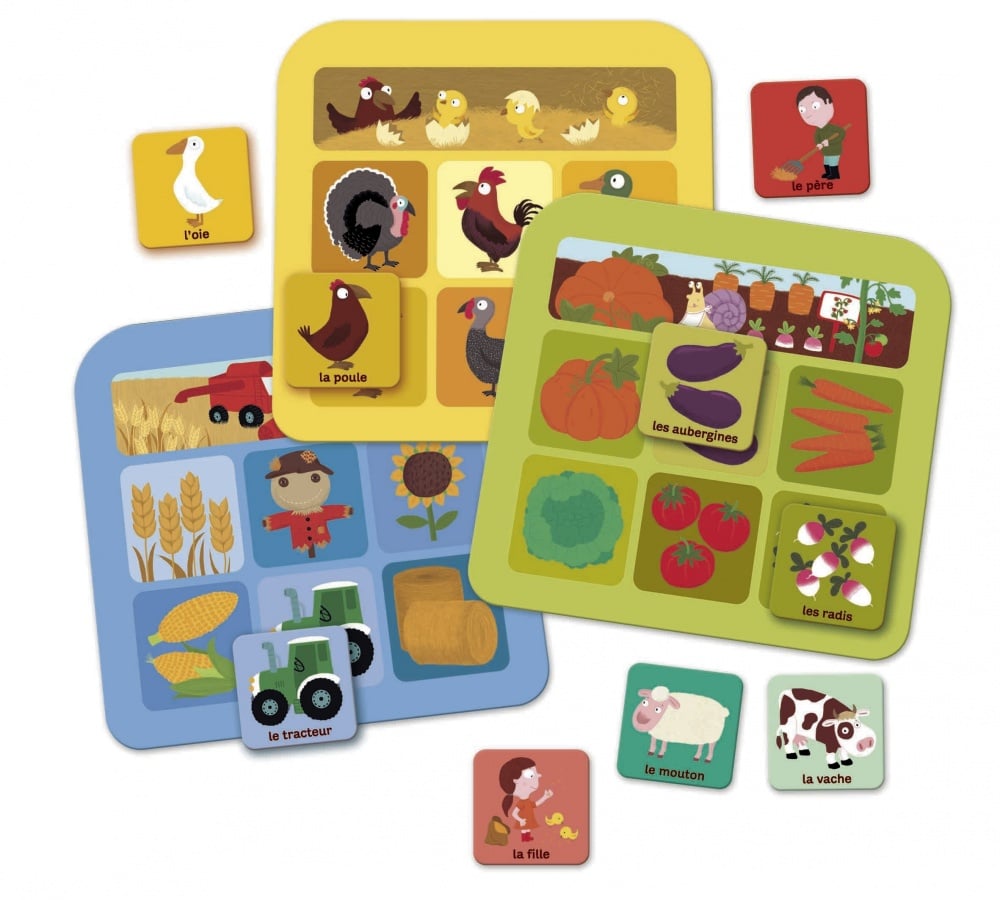 その他 Nathan - 31040 - Jeu de societe - Jeu educatif - Loto Ferme Loto de la ferme Nathan Jeux : King Jouet Suisse, Premiers